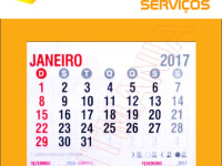Calendários comerciais personalizados 10 x 15 cm